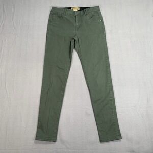 Democracy Ab Technology Skinny Pants Olive Green Stretch Women's 6 30x29.5